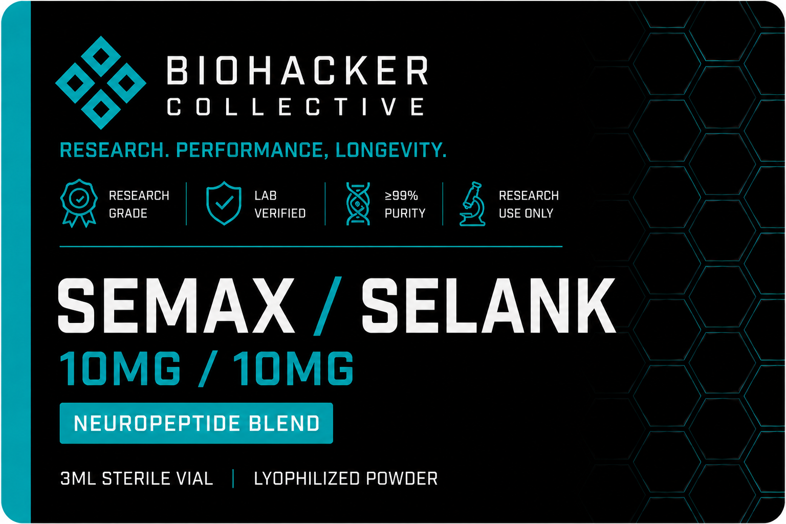 Selank / Semax | 10mg / 10mg